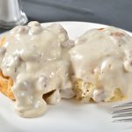 Southern-style biscuits and gravy